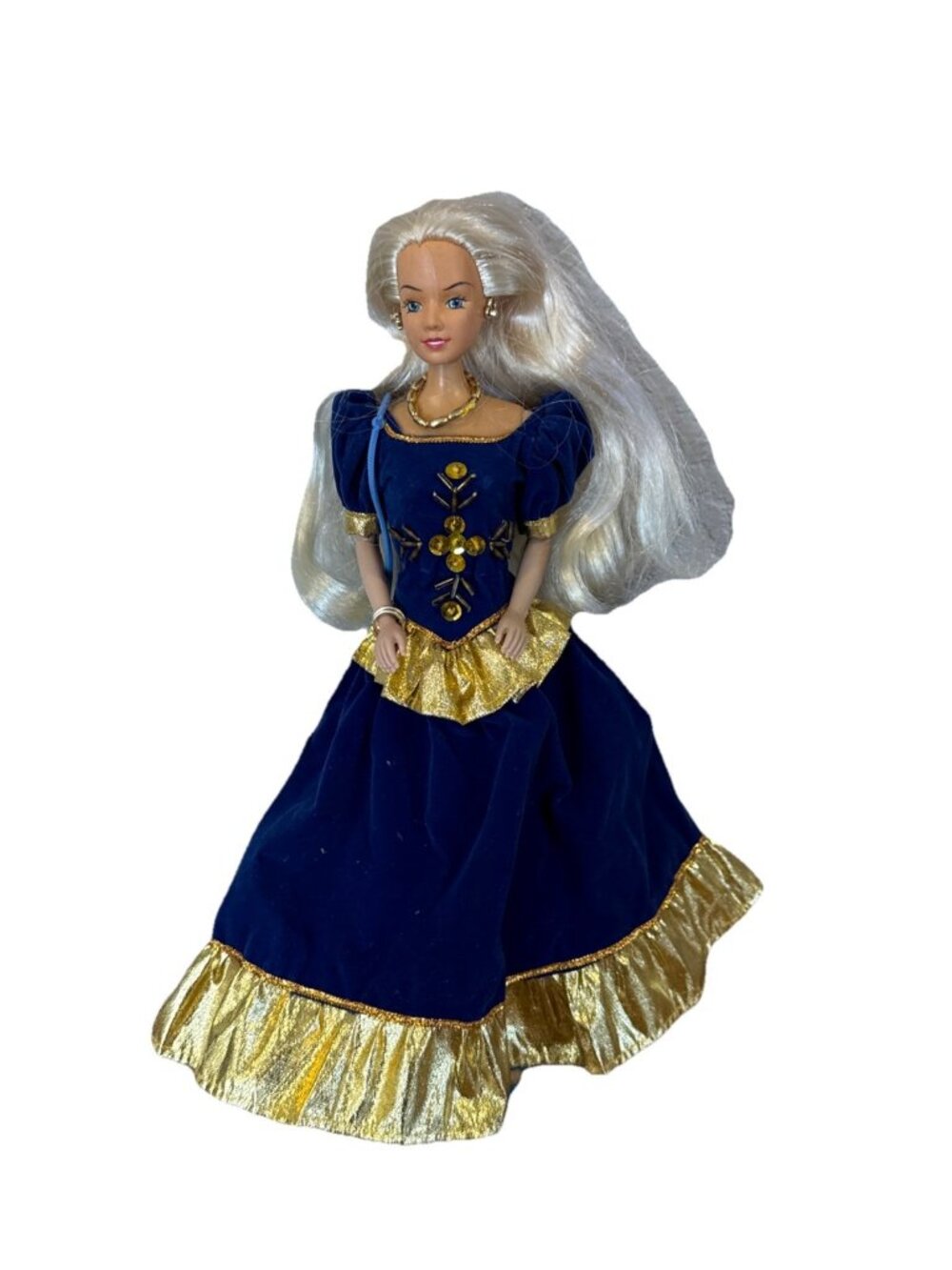 Holiday Kelsey Special Edition Doll 1996 Blonde Blue Gown Kid Kore Fashion Doll